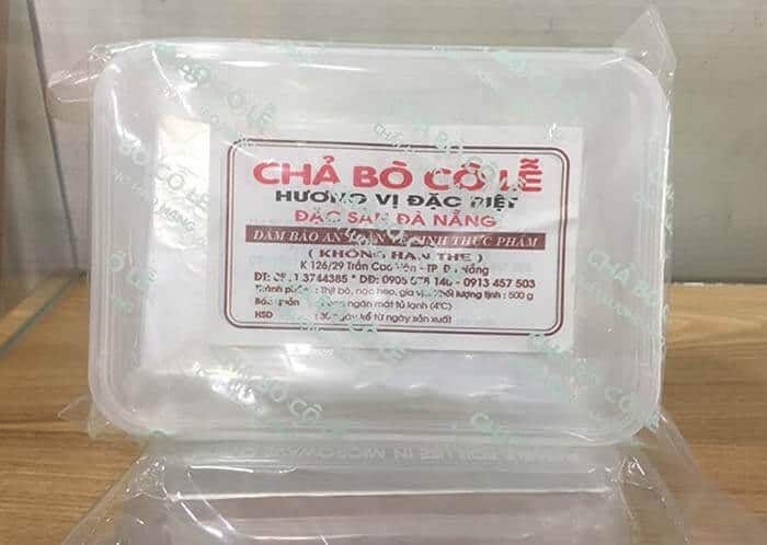 Chả bò đóng hộp vận chuyển xa